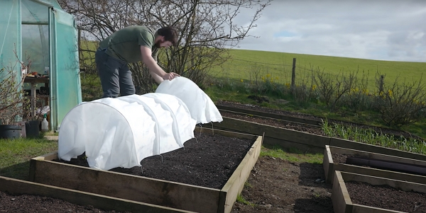 A fleece tunnel