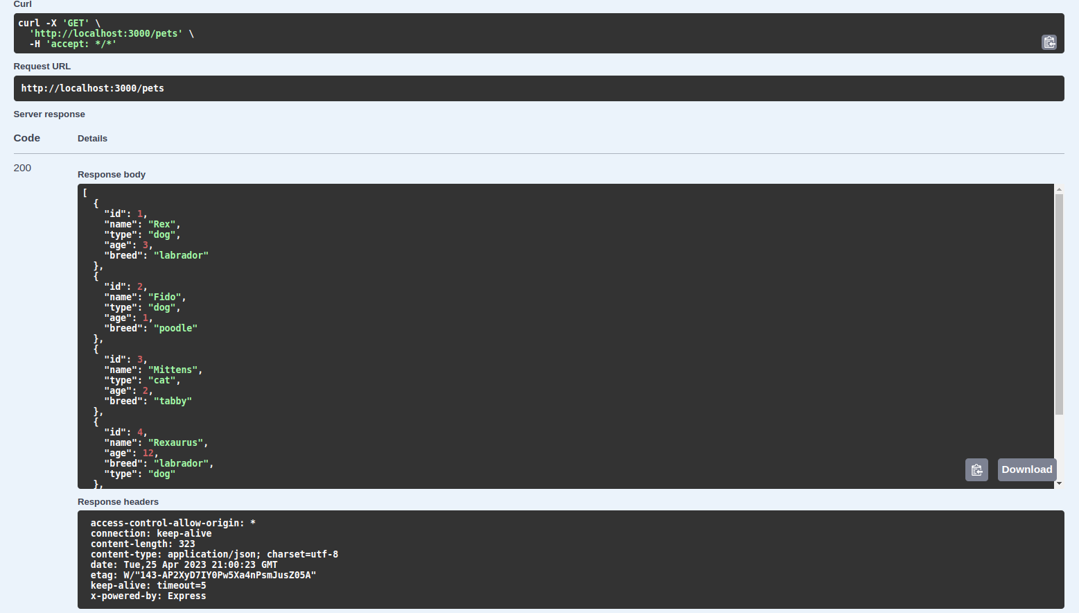 Documentation UI