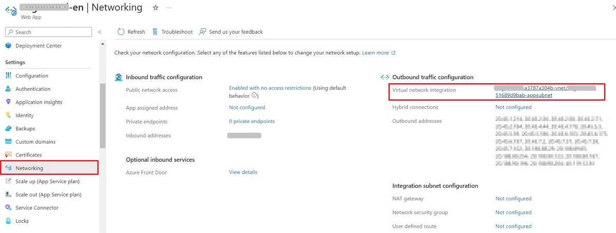 Network configuration