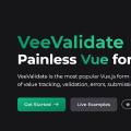 VeeValidate homepage and slogan