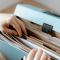 Person choosing document in folder