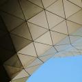 Architecte building with triangles shapes