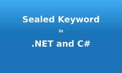 Image with ‘Sealed keyword in .NET and C#’